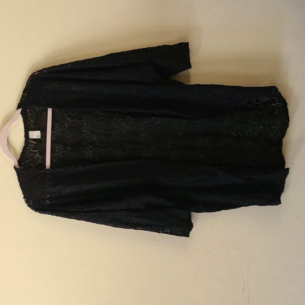 H&M Divided Black Lace Cardigan Size Medium M